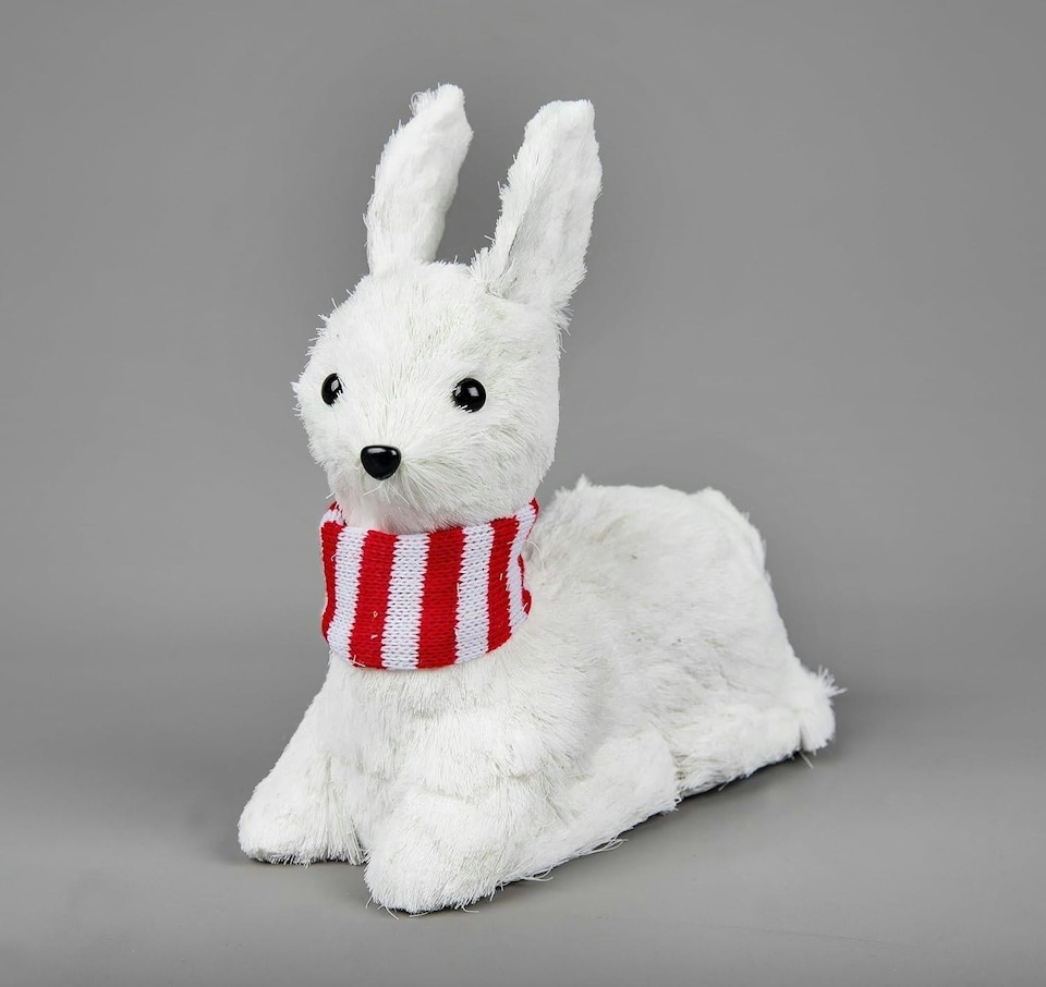 image 1 of 20cm Snow Lying Deer -Decorative Free Standing Figurine