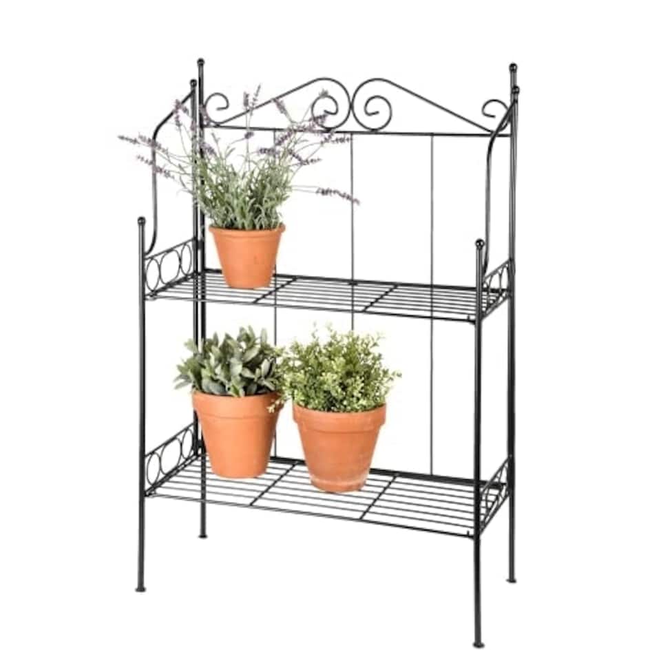 image 1 of Small Folding Metal Etagere Unit Multi