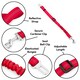 image 6 of KCT Red Car Seatbelt for Dogs - 2 Pack Red | L