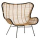 image 2 of Interiors by Premier Natural Rattan Egg Chair, Rustless Metal Rattan Chair, Easy Cleaning Armchair, Eco-friendly Outdoor Chair