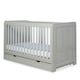 image 1 of Pembrey Cot Bed, Under Drawer & Fibre Mattress - Convertible, Adjustable Mattress Base, Birth to 4 Years (Ash Grey)