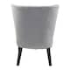 image 4 of Interiors by Premiers Velvet Dining Chair, Dining Room Accent Chair, Velvet Upholstered Wing Chair with Wooden Legs