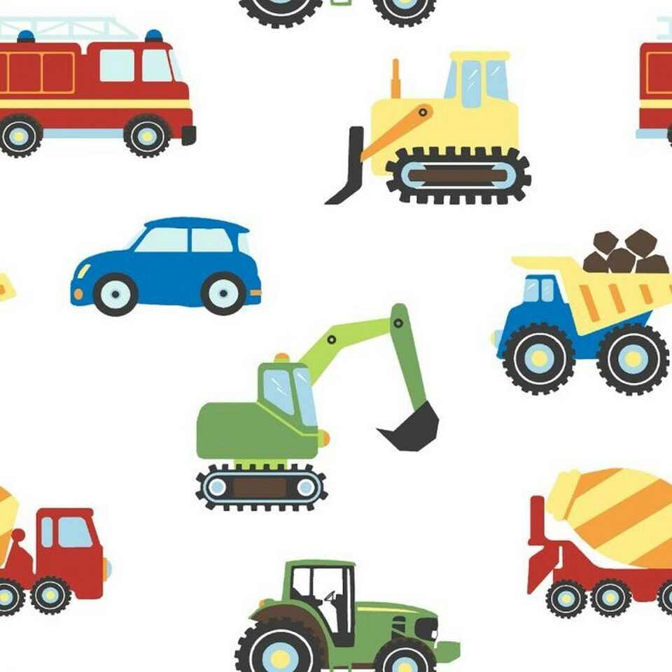 World of Wallpaper Trucks & Transport Wallpaper - Multicoloured - 10m x 53cm | Multi