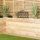 image 4 of 27cm Black Plastic Garden Patio Lawn Border Fence Edging White