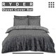image 3 of Ryder Printed Duvet Cover Set Reversible Polycotton Beddings Grey | King
