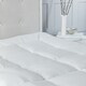 image 2 of 10cm Extra Thick Microfibre Soft Touch 4 Inch Mattress Topper White | King