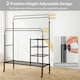 image 4 of CISTWAY Clothes Drying Rack Double Rods Garment Rack Siliver