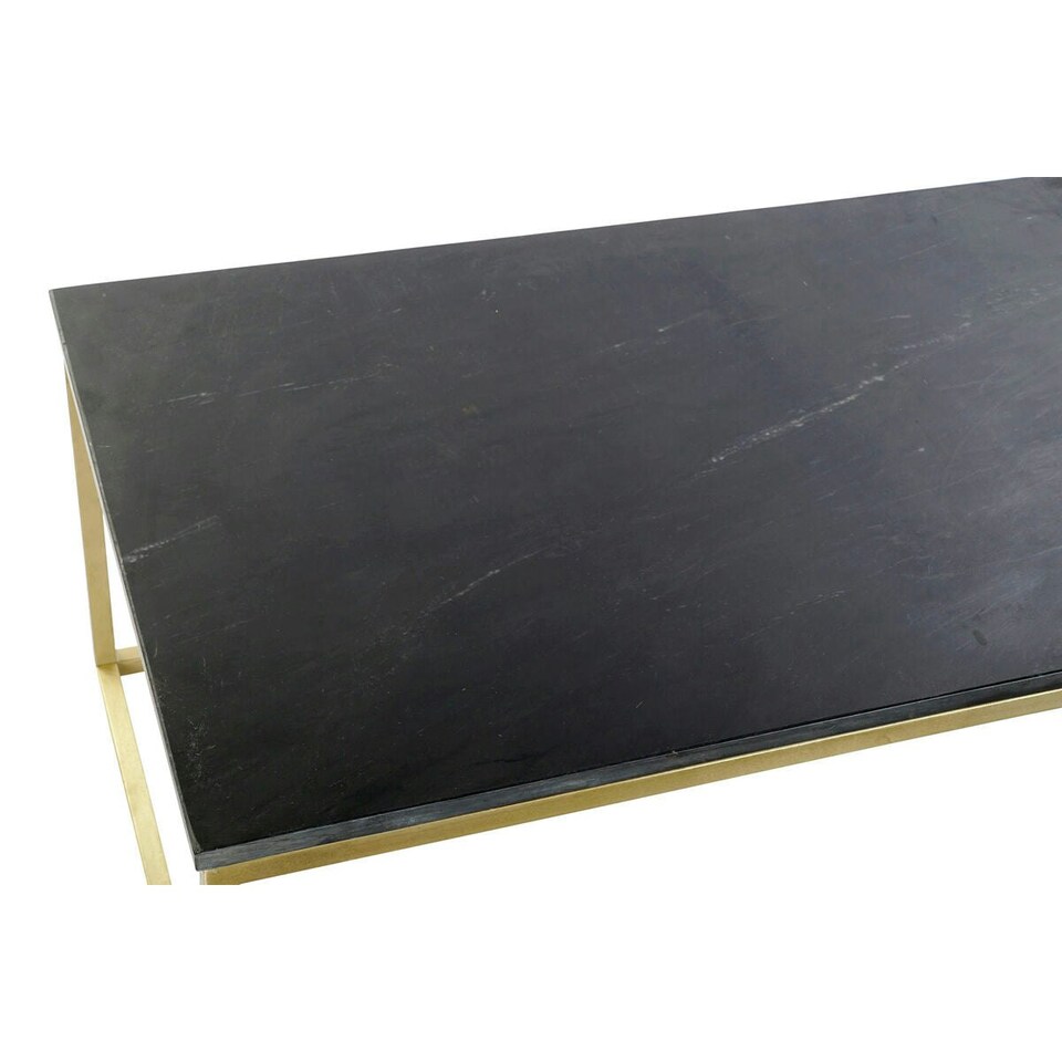 image 1 of Centre Table DKD Home Decor Black Golden Marble Iron 100 x 61 x 43 cm N/A