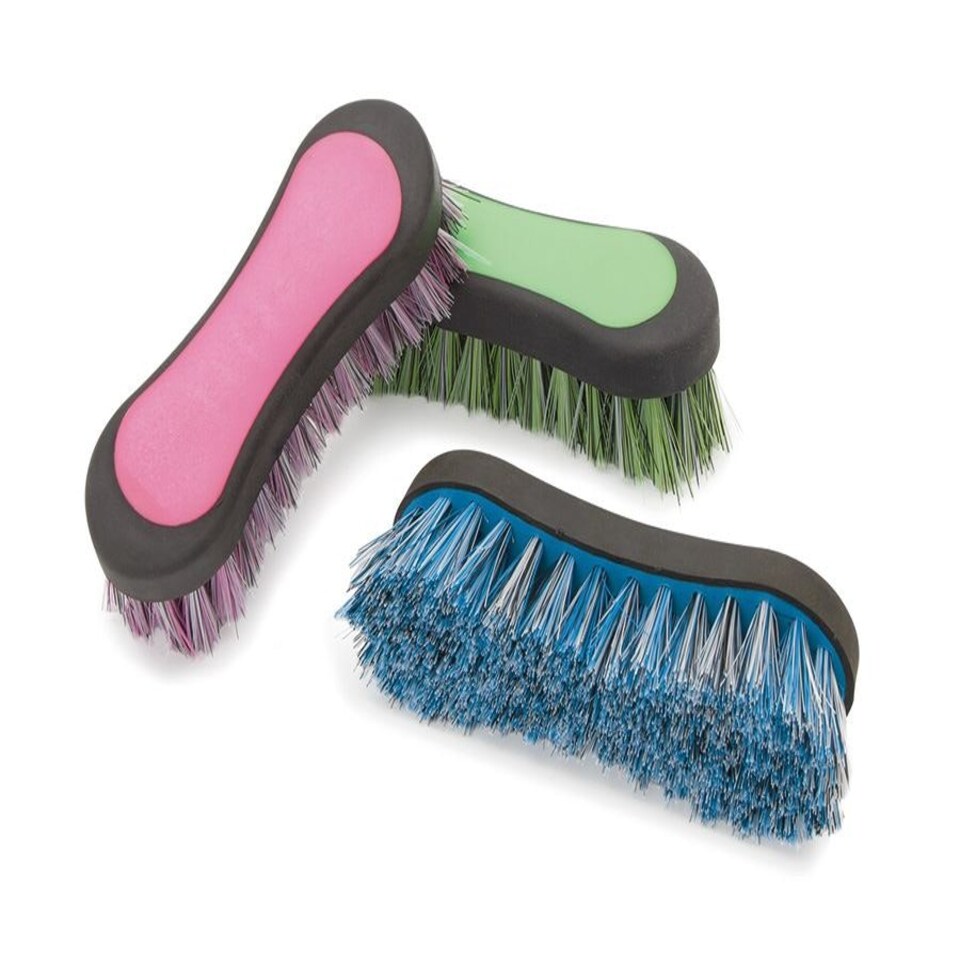 image 1 of Shires Ezi-Groom Face Brush Green | Size: Small
Colour: Lime Green