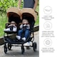 image 5 of Venus Prime Double Stroller - Birth to 15kgs (Approx. 3 Years), Lightweight, One Hand Fold, Newborn Cocoon, 2 Quilted Footwarmers & Rain Cover (Biscuit)