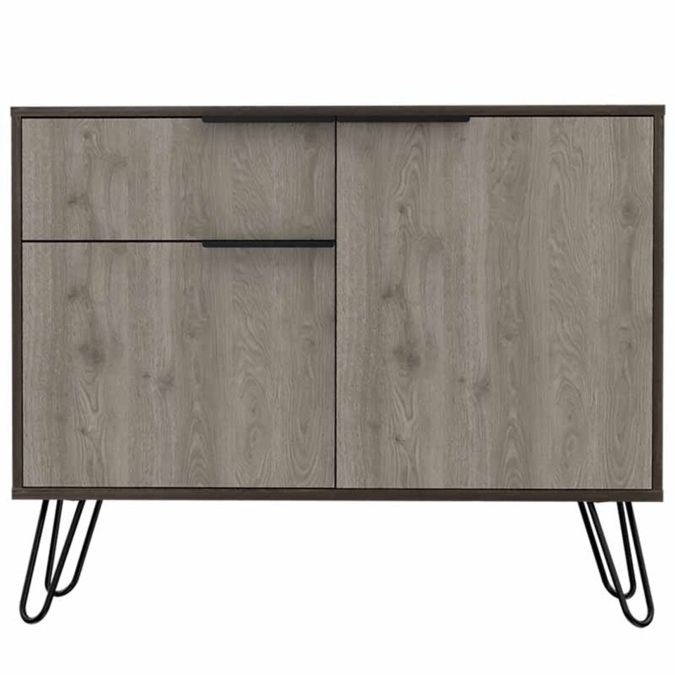 image 1 of small sideboard with 2 doors and drawer NE915 Brown