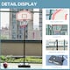 image 7 of HOMCOM Basketball Stand 175-215cm Adjustable Height Sturdy Hoop with Wheels Base