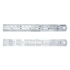 Faithfull Flexible Stainless Steel Rules - Multi Colour - 150mm x 19mm x 0.6mm