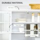 image 4 of HOMCOM Kitchen Storage Cupboard w/ Microwave Drawer for Dining Room, White
