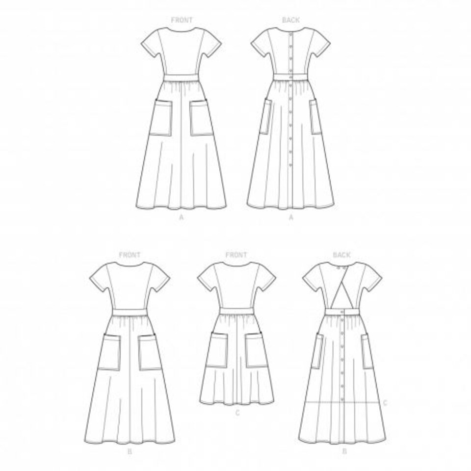 image 1 of Simplicity 9324 Paper Sewing Pattern – Women’s Dress, Size H5 (6–8–10–12–14), Easy