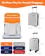 image 2 of Hard Shell Cabin Luggage 40x30x20 Carry On Suitcase TSA Lock | White | White | Cabin Bag