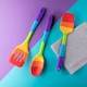 image 3 of Taylor's Eye Witness Rainbow Silicone Spatula Spoon