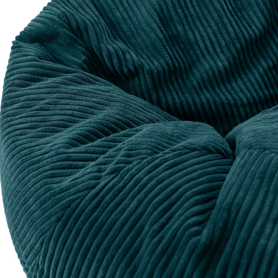 image 1 of Kingston Classic Beanbag Corduroy Teal Set of 2 | Green | Teal | 2
