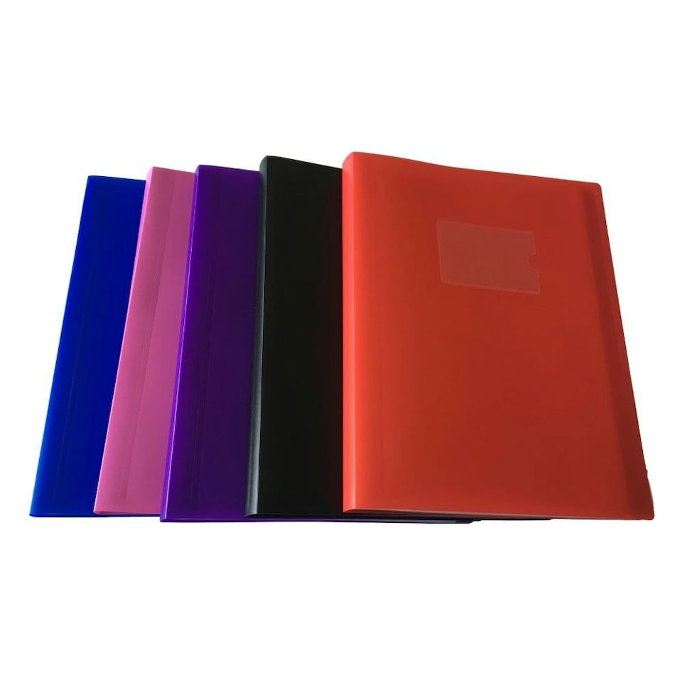 image 1 of A4 Pink Flexible Cover 20 Pocket Display Book