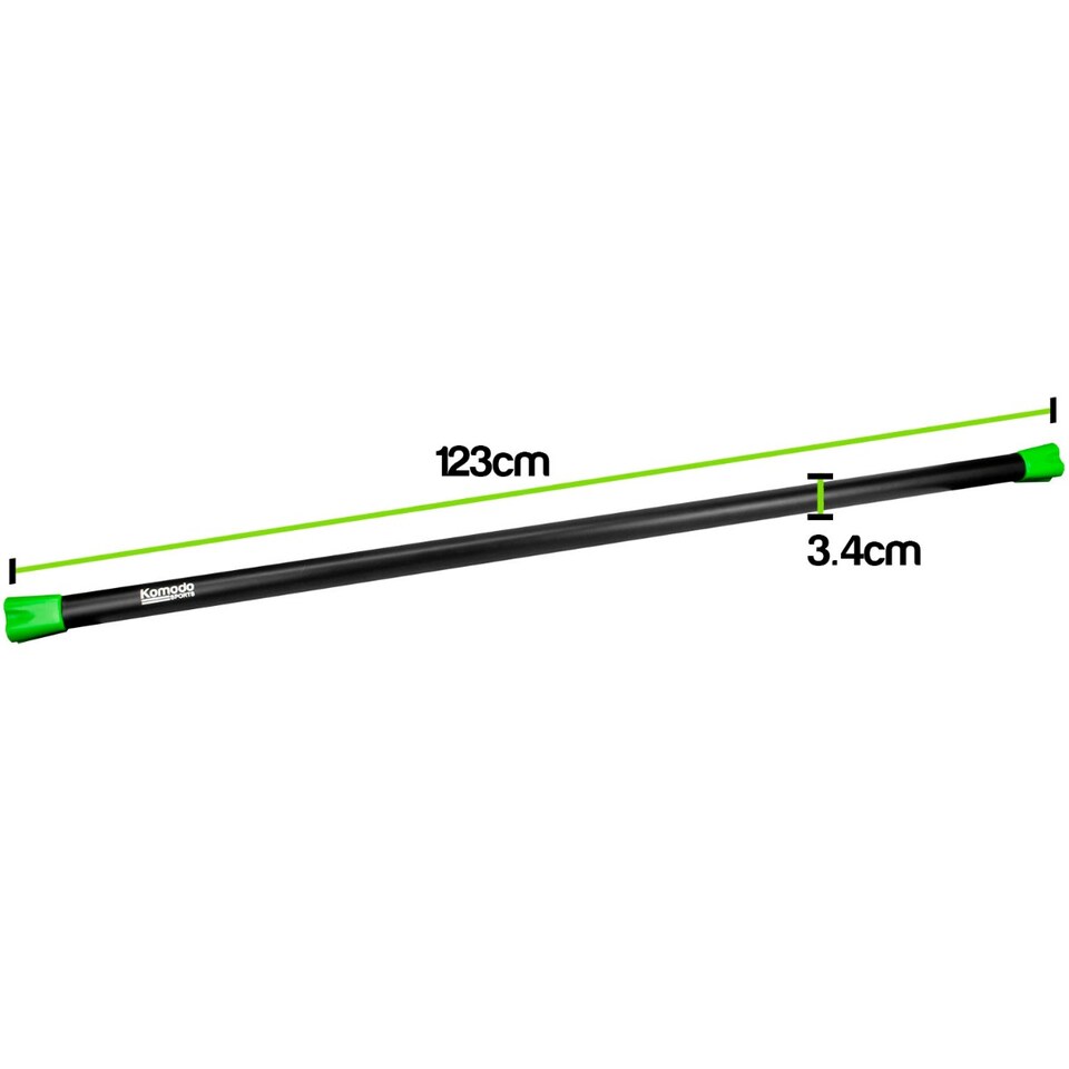 image 1 of Komodo Aerobic Weighted Exercise Bar - 6kg