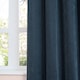 image 4 of Furn Soft Chenille Blackout Eyelet Curtain Pair, 229cm width x 229cm drop | Blue | Navy | 1