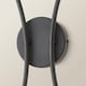 image 5 of ValueLights Maya Matte Black 2 Way Curved Upright Wall Light | Black