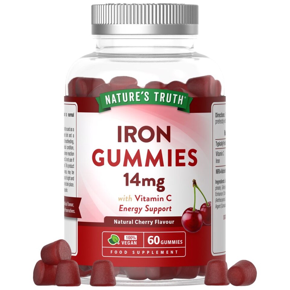 image 1 of Iron 14 mg with Vitamin C | 60 Gummies | Nature's Truth