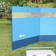 image 8 of Outsunny Camping Windbreaks with Clear Windows and Carry Bag, 440 x 140cm, Blue