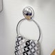image 2 of Showerdrape Suctionloc Chrome Suction Wall Mounted Towel Ring with Mounting Disc | Silver | 1
