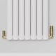 image 2 of Talus Bold - Polished Brass Thermostatic Radiator Valve & Lockshield Corner 15mm