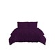 image 1 of Pintuck Pinch Pleated Polycotton Duvet Cover And Pillowcase/s Set Bed Linen Purple | Purple | Plum | Super King