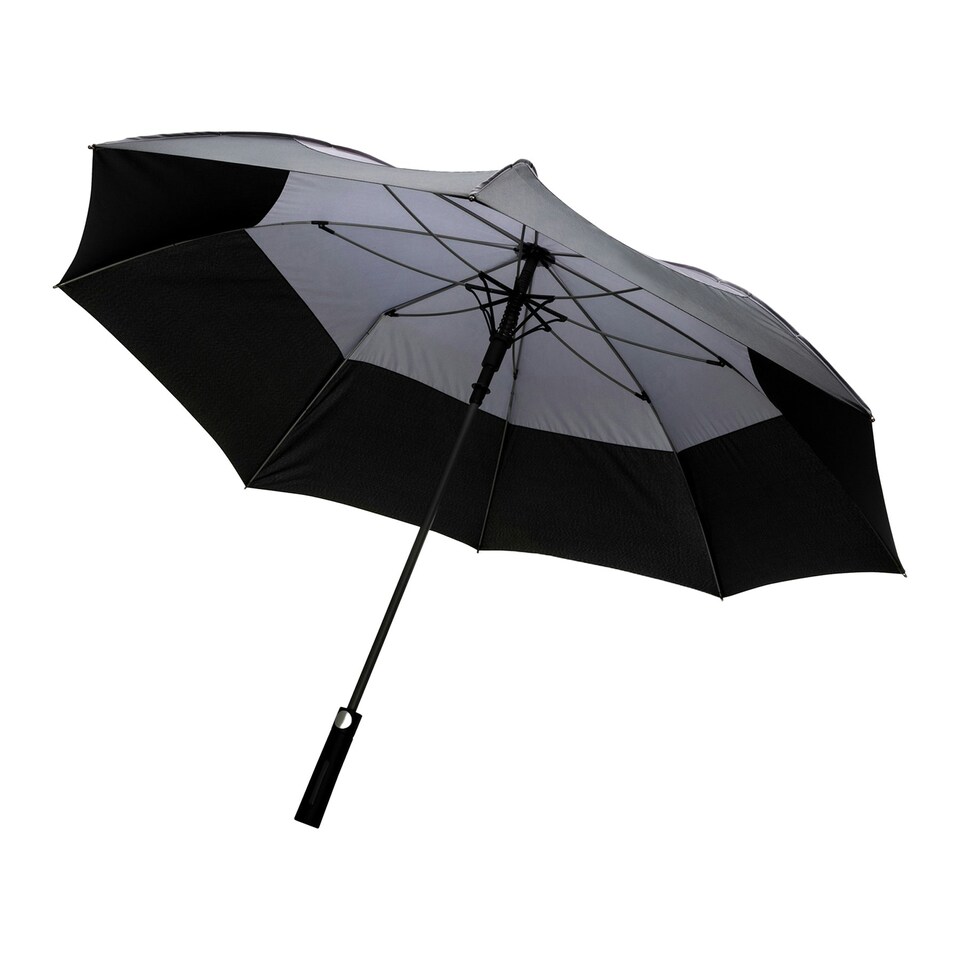 image 1 of XD Collection Impact Aware RPET Automatic Stormproof Stick Umbrella - Anthracite - One Size