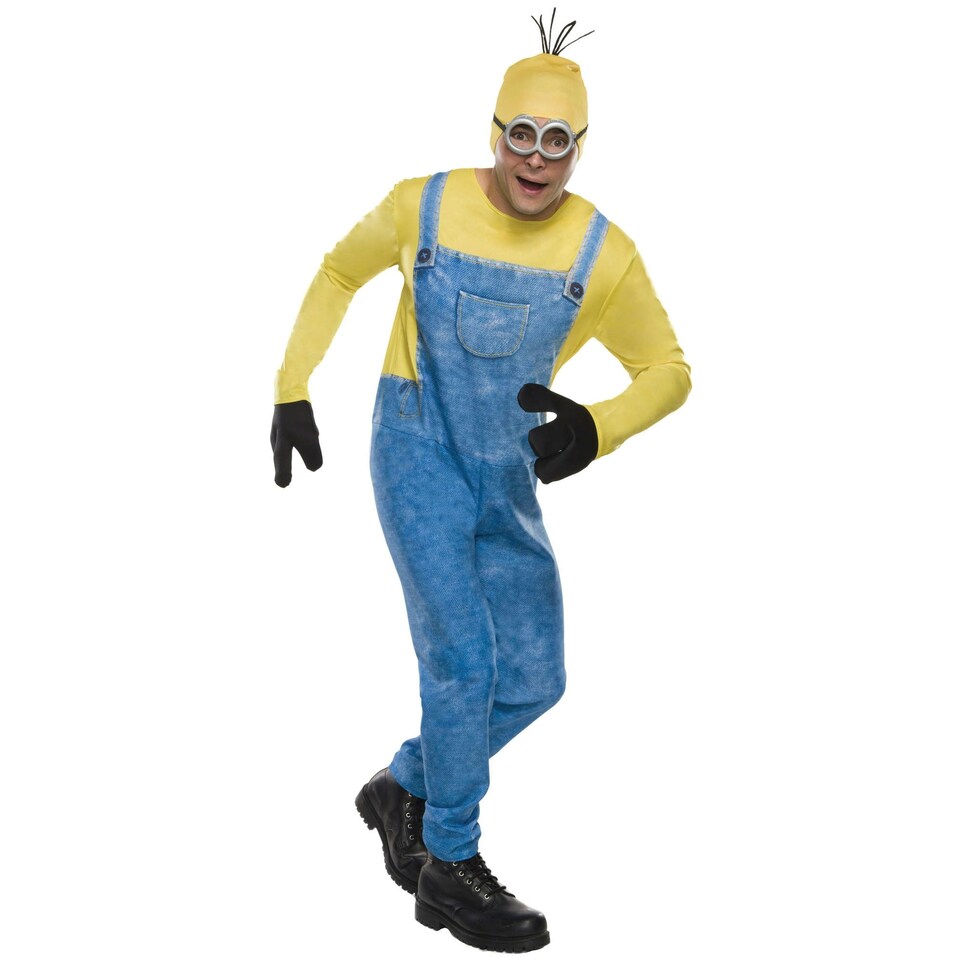 Minions Mens Kevin Costume - Blue/Yellow - One Size One Size
