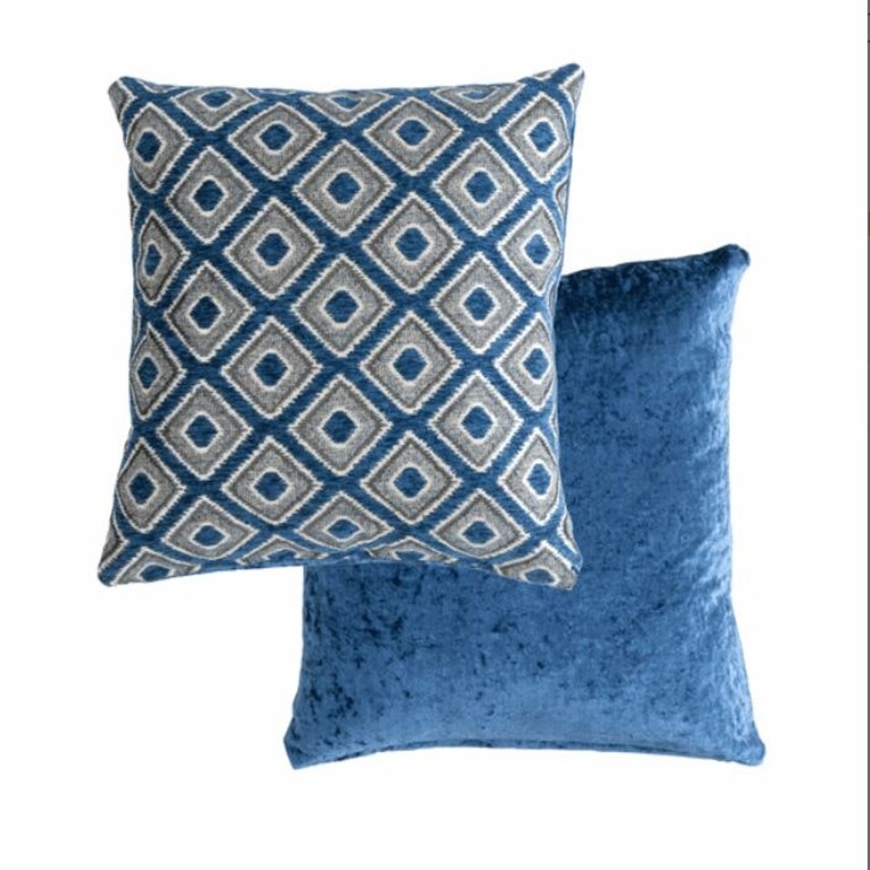 image 1 of Nevada Cushion Cover 43cm x 43cm Navy | Blue | Blue