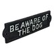 image 2 of Be Aware Of The Dog Sign Plaque Cast Iron Garden House Wall Fence Gate Door
