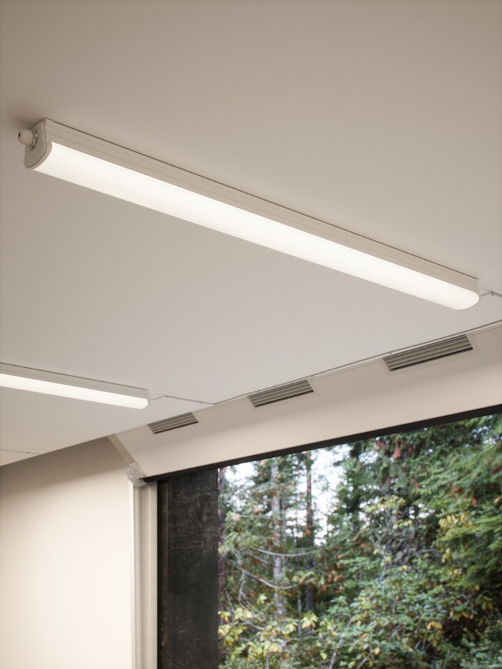 image 1 of Oakland 150 Single | Batten Light Fitting | White