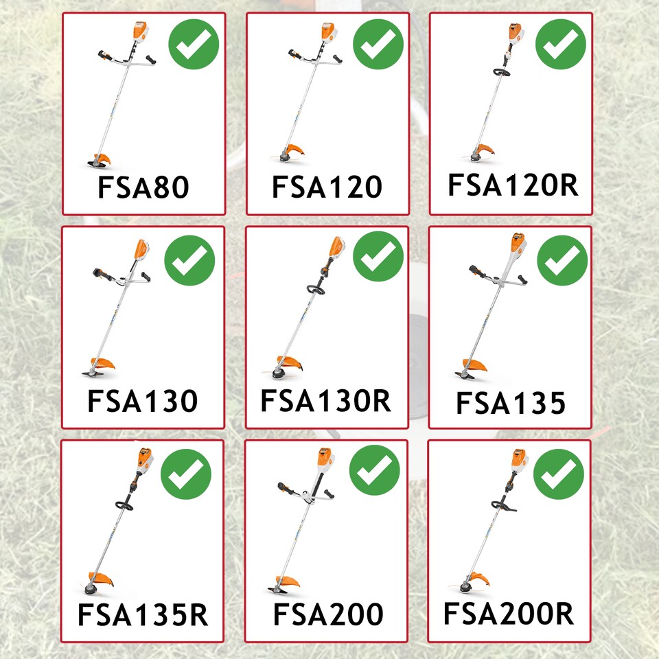 image 1 of SPARES2GO Trimmer Head Spool for Stihl FSA80 FSA120 FSA130 FSA135 Brushcutter 10mm