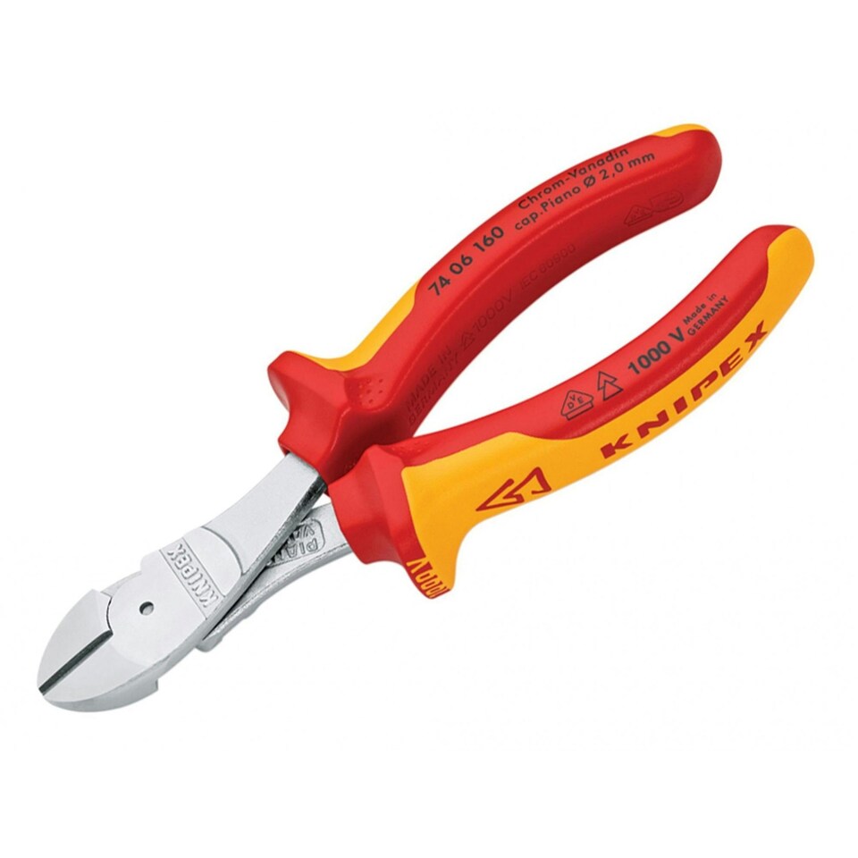 Knipex Vde High Leverage Diagonal Cutters - Multi Colour - 160mm