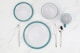 image 2 of 16pc Camden Teal Dinner Set