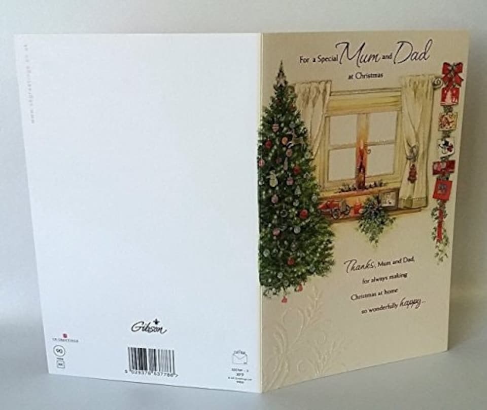 image 1 of Mum And Dad Decorative Home Design Christmas Card