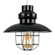 image 4 of ValueLights Penglai Black Ceiling Pendant Light Shade & Bulb | Black