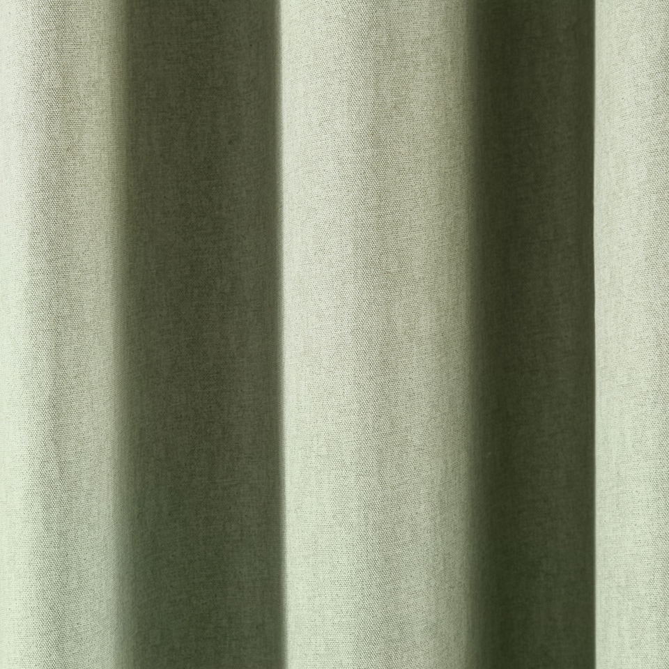 image 1 of Fusion Sorbonne Eyelet Curtains Green