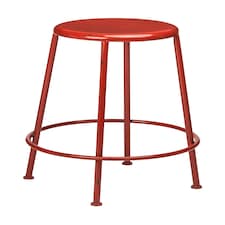Interiors by Premier Artisan Red Metal Bar Stool