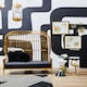 image 2 of Eliza Two Seat Dome Cage Gold Finish Sofa Gold
