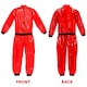 image 3 of Red 90's Rapper Costume - Red Hat, Glasses, Goatee & Gold Chain Red | XL