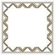 image 1 of Art deco patterned border (Picture Frame) White | S