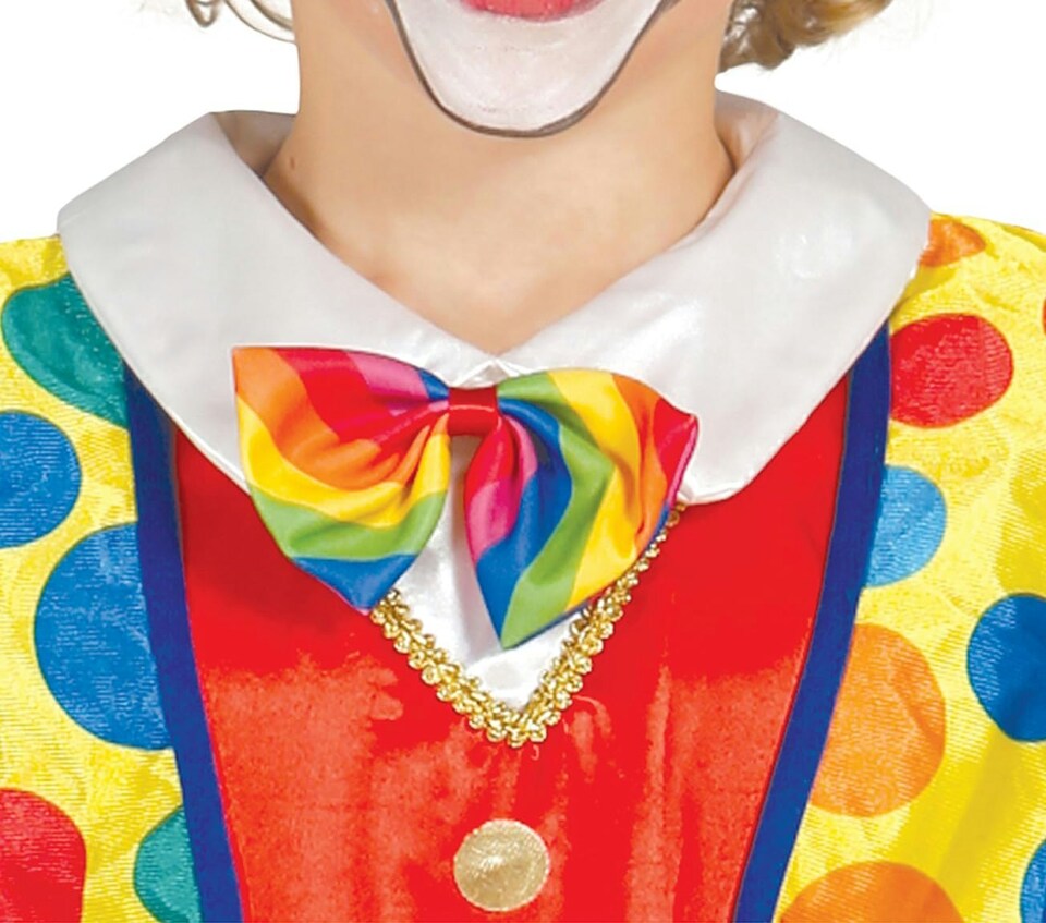 image 1 of Fancy Dress Child Bright Clown Costume - 3-4 Years