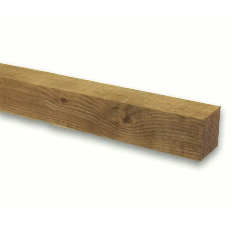 image 1 of PACK OF 15 (Total 15 Units) - 100mm x 100mm (4" x 4") Sawn Timber Carcassing Wood Softwood Timber - 3.0m Length