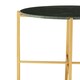 image 3 of Luxurious Design Large Green Marble Top Side Table, Modern Table For Livingroom, Functional Bedside Table Green