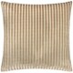 image 2 of Paoletti Savoy Stripe Velvet Cushion | Grey | Mink